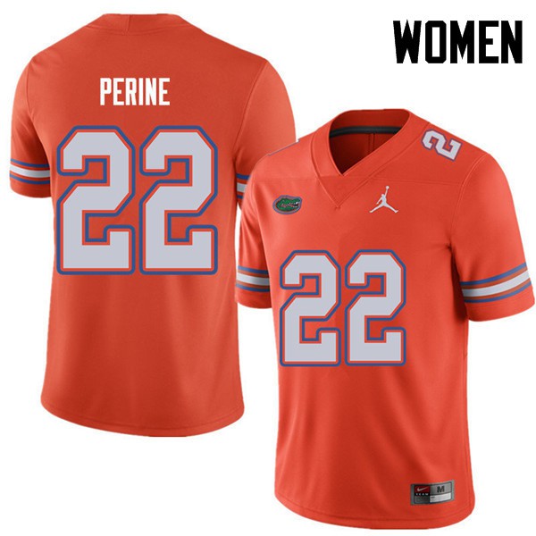 Jordan Brand Women #22 Lamical Perine Florida Gators College Football Jerseys Orange
